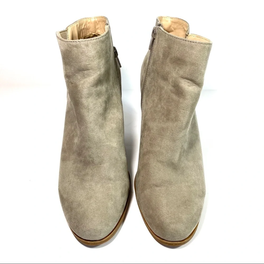 Banana Republic Ankle Boots Gray‎ Suede Zip Size 10